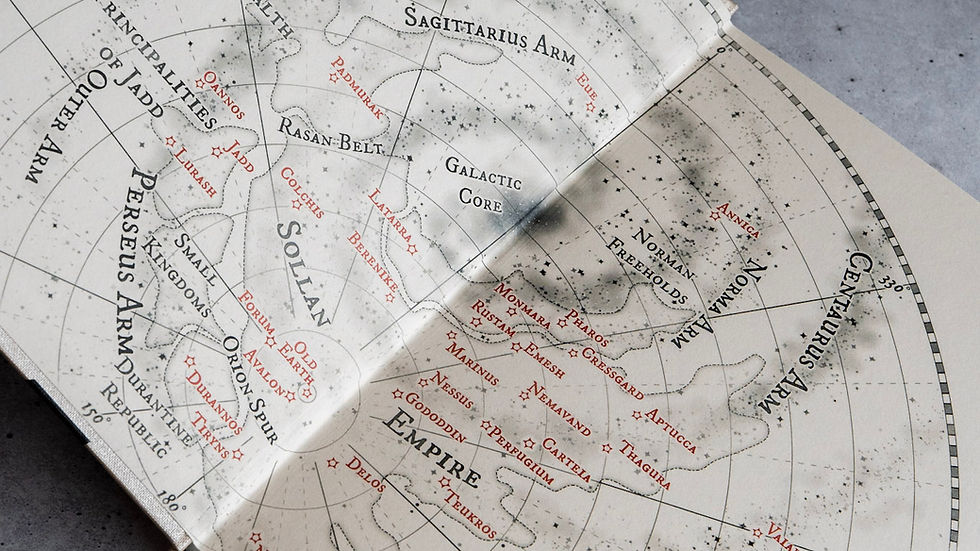 Map of the Sollan Empire from The Sun Eater