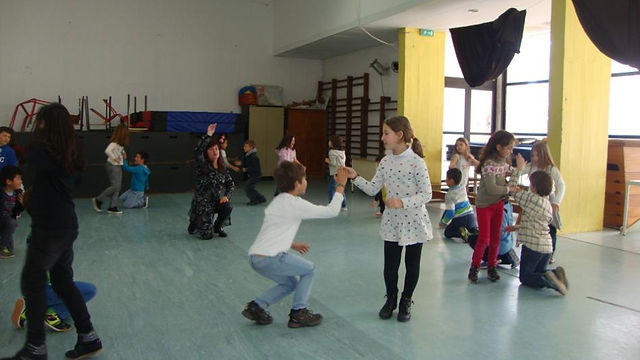 Alunos em ensaio