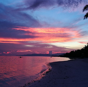 Sunset in Anda Scuba Diving