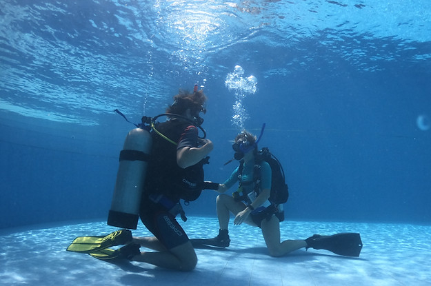 Skills pool open water anda scuba diving