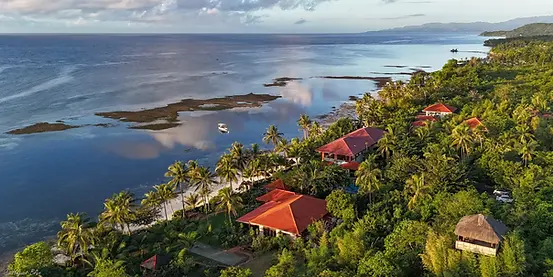 Vue du recif a Anda, Bohol