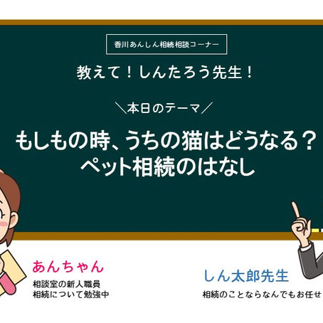 もしもの時、うちの猫はどうなる？ペット相続のはなし
