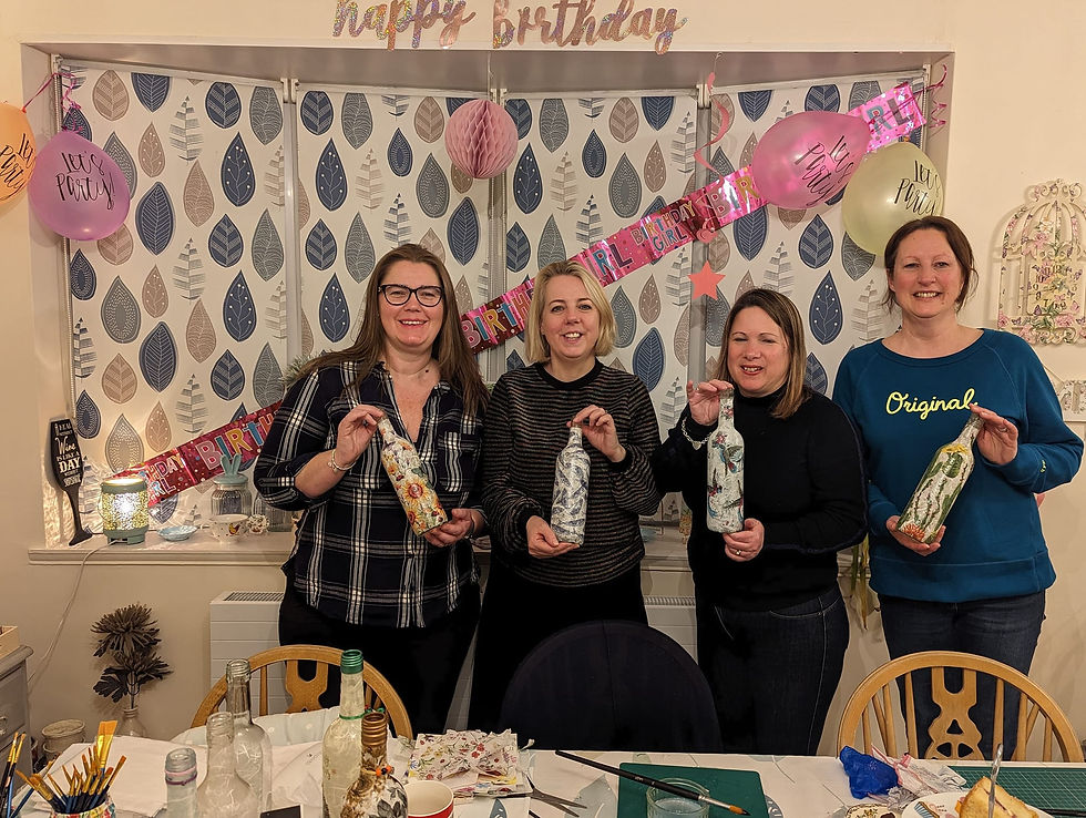 Craft birthday party for adults
