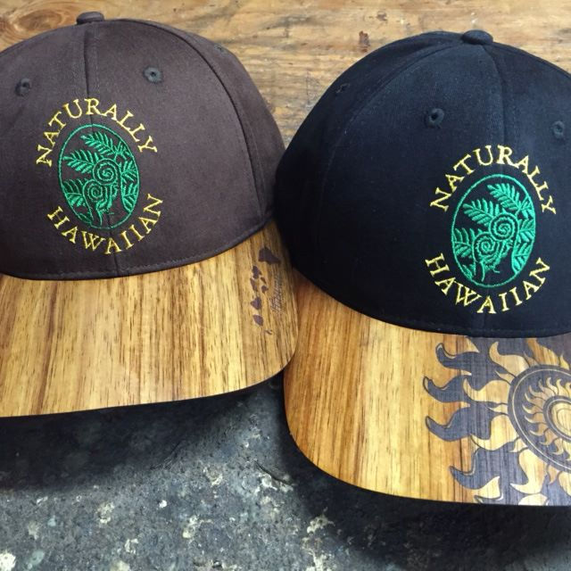 Naturally Hawaiian  Koa Brimmed Caps