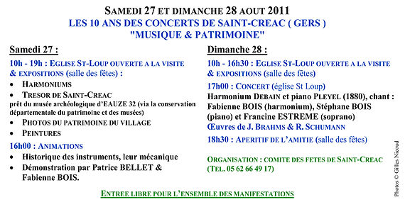 invitation expo+concert Saint-Créac-27 &