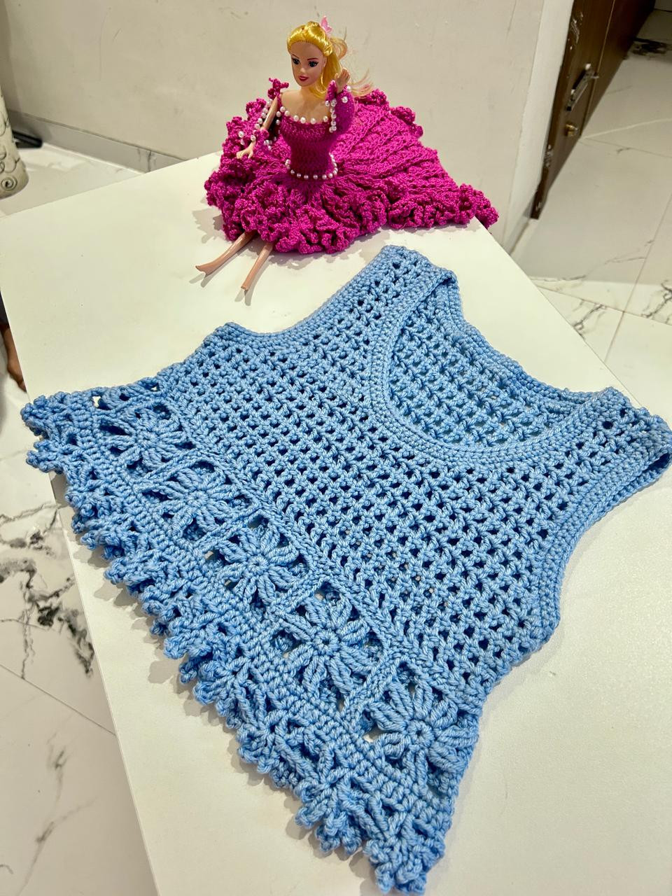 Blue Crop Top