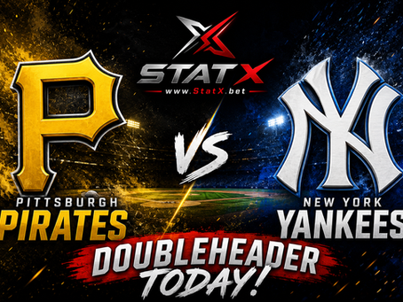Following Tuesday’s postponement, the New York Yankees (56-44) and Pittsburgh Pirates (52-49) square off in a high-stakes traditional day-night doubleheader today at Yankee Stadium.
