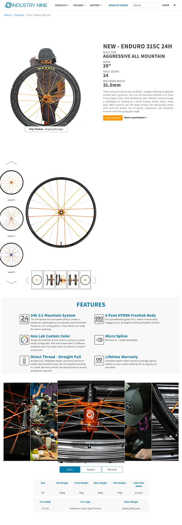 Product page