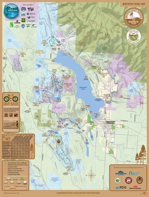 Whitefish Trail map