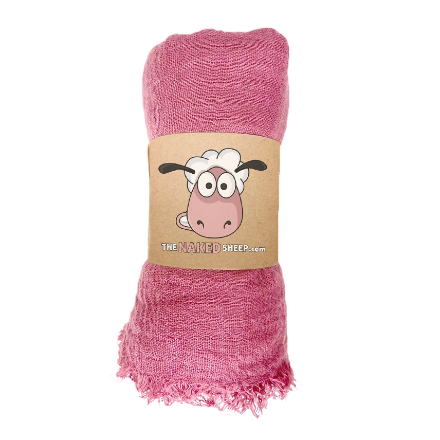 Thumbnail: Dusty Rose Cotton Boho Scarf Shawl