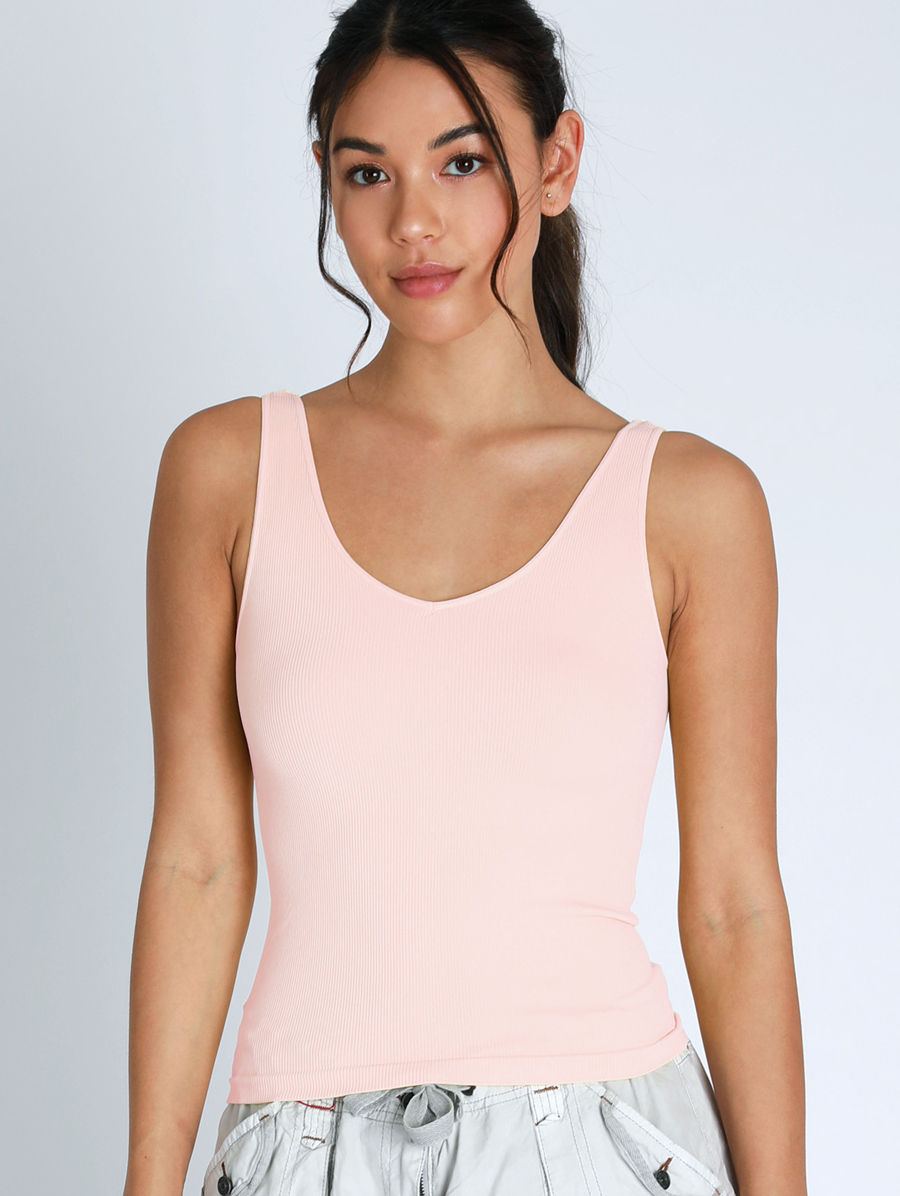 Thumbnail: Light Pink Reversible Tank Top