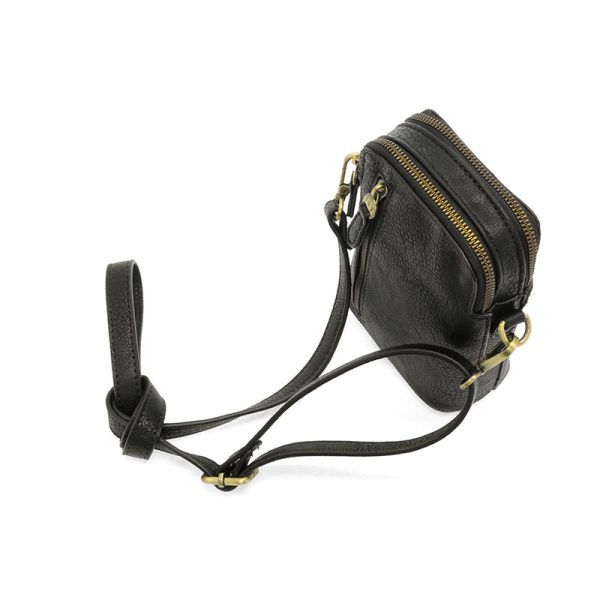 Thumbnail: top view black Crossbody Phone Bag