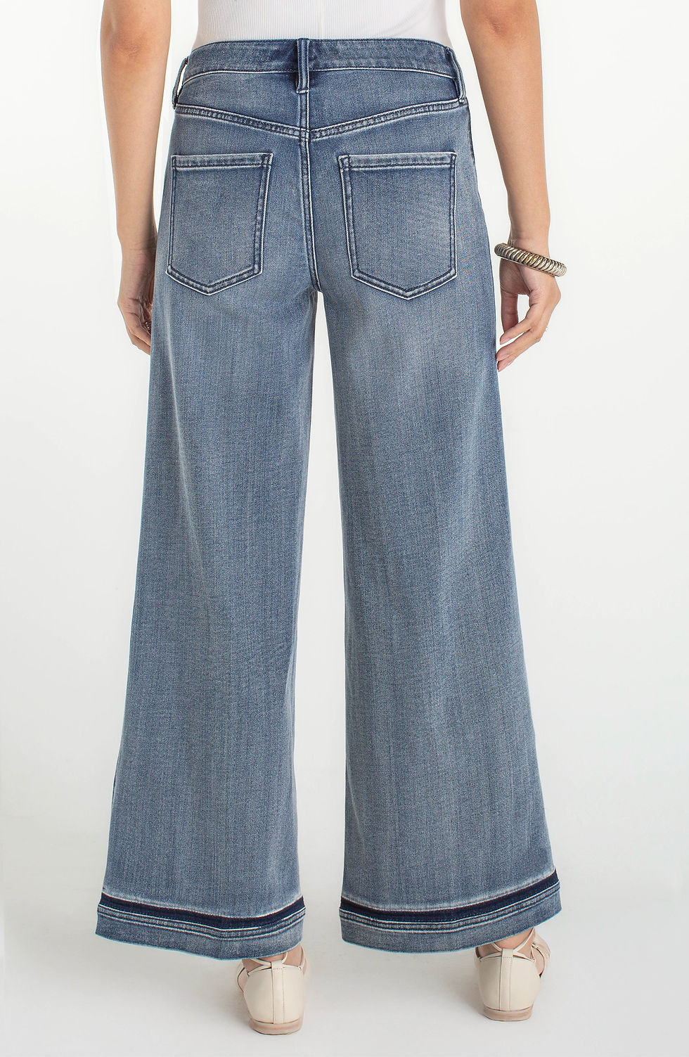 Thumbnail: Denim Super Stride Wide Leg with Shadow Cuff