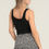 Thumbnail: Back View Black Ruffle Floral Skort