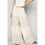 Thumbnail: Raw Edge Double Gauze Solid Wide Pants