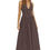 Thumbnail: Front View Brown Polka Dot Open Back Maxi Dress