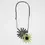 Thumbnail: Black Green Flower Necklace