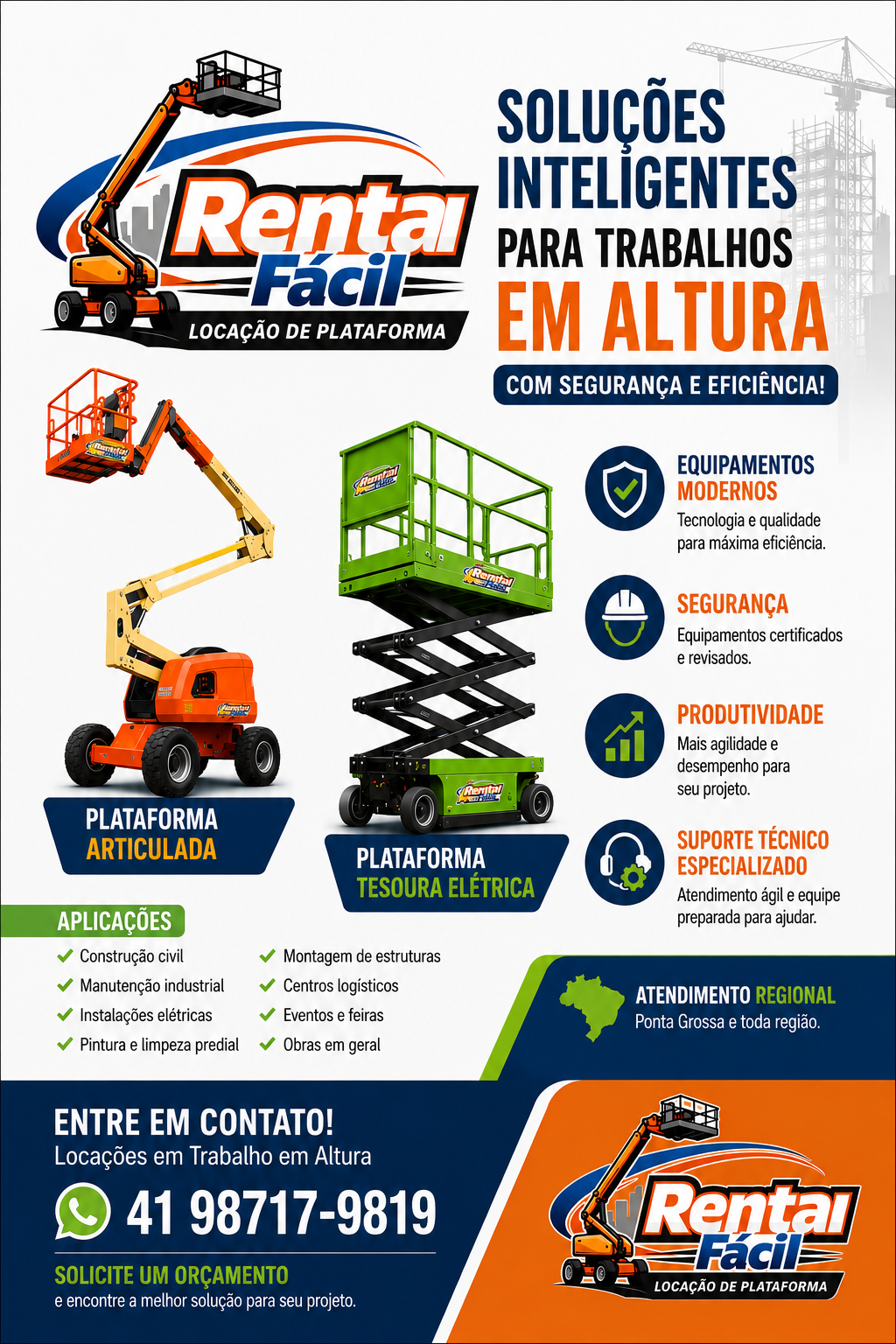 Plataforma Elevatória Tesoura