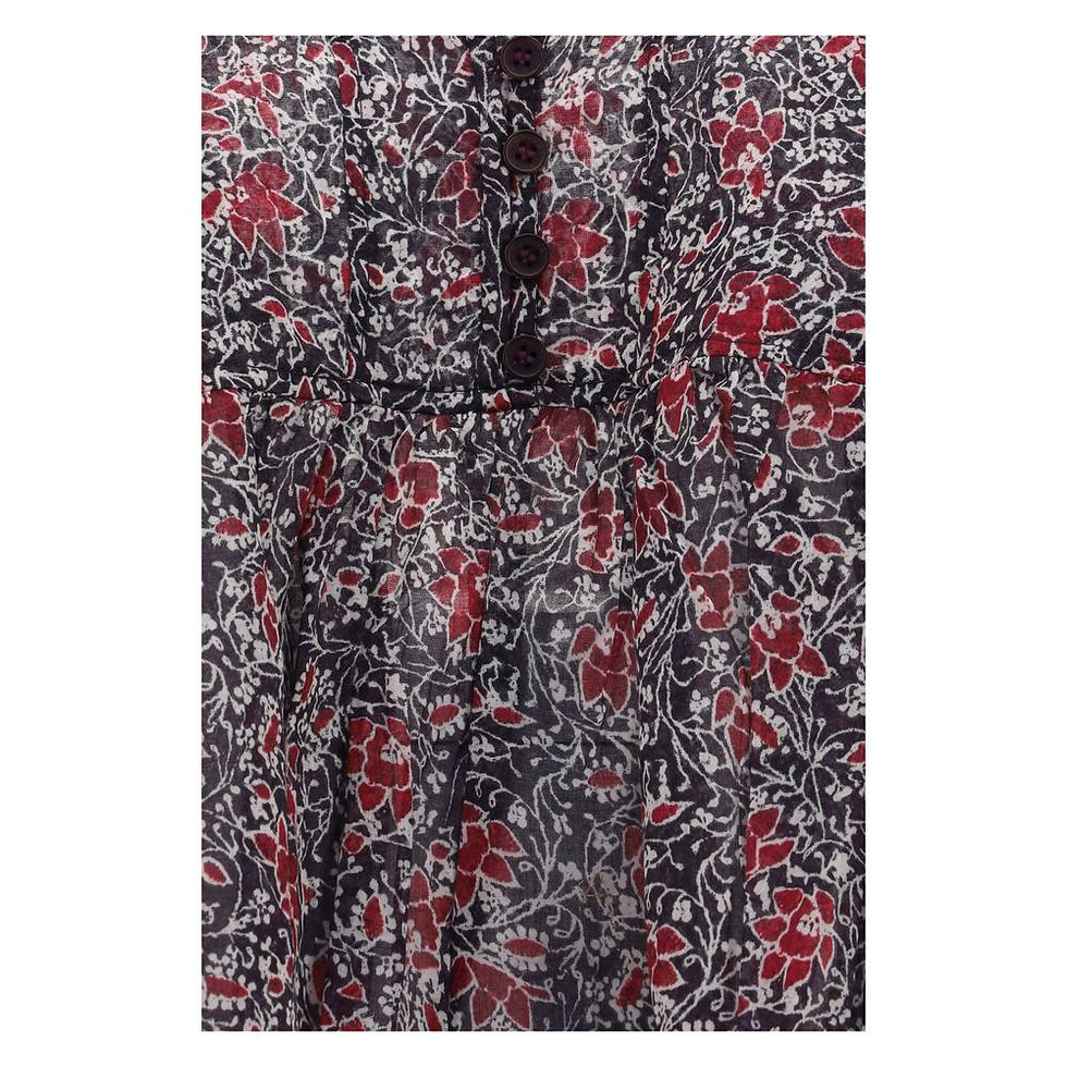 Thumbnail: Marant Etoile Purple Cotton Pattern Shirt