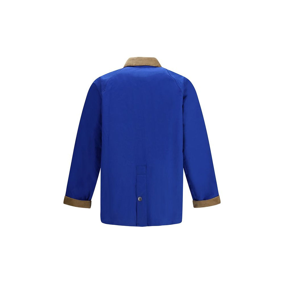 Thumbnail: Barbour Blue Cotton Full-Length Jacket