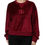 Thumbnail: Dolce & Gabbana Red Cotton Velvet Crew Neck Pullover Sweater