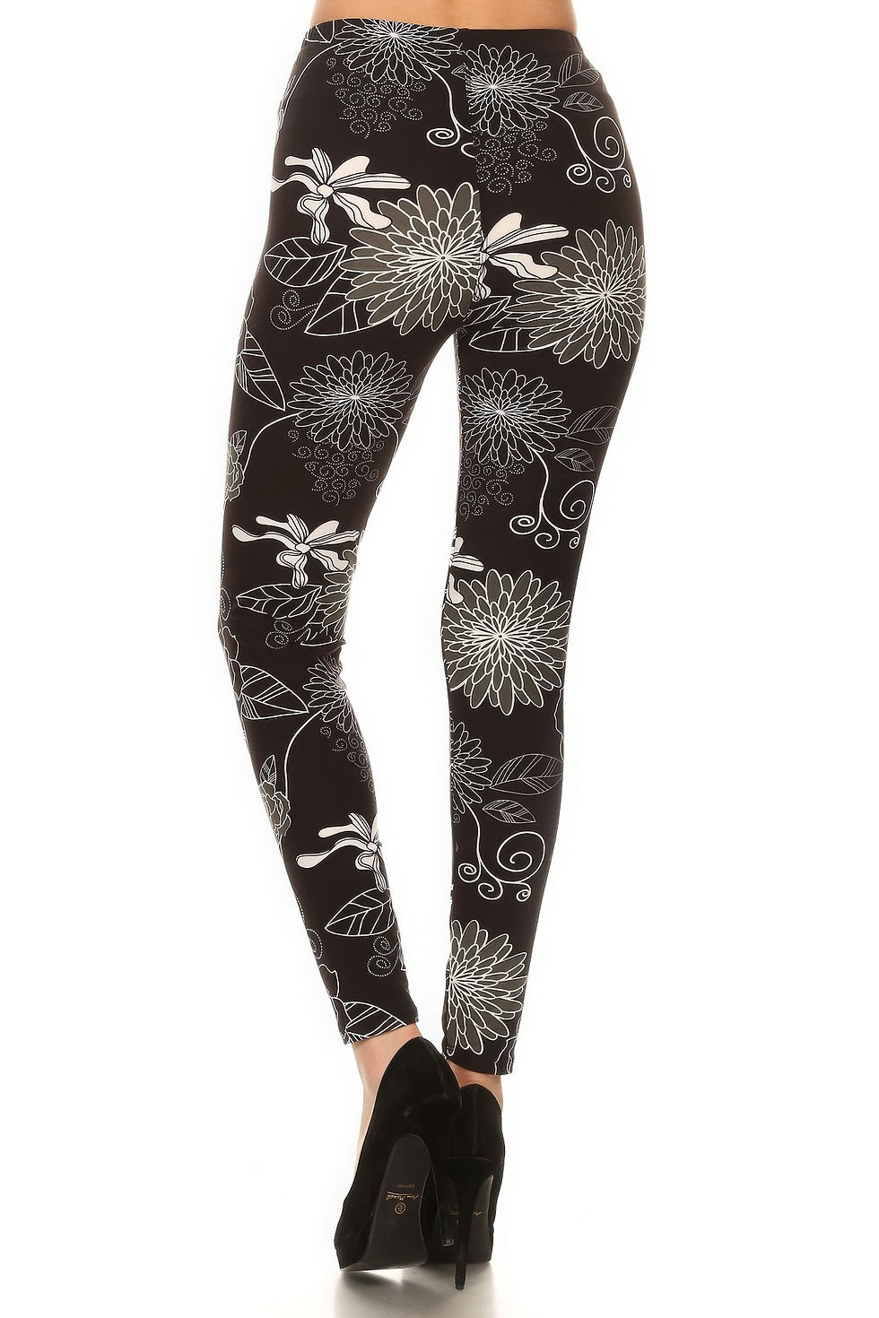Thumbnail: Super Soft Peach Skin Fabric, Multi-color Printed Knit Legging With Elastic ...