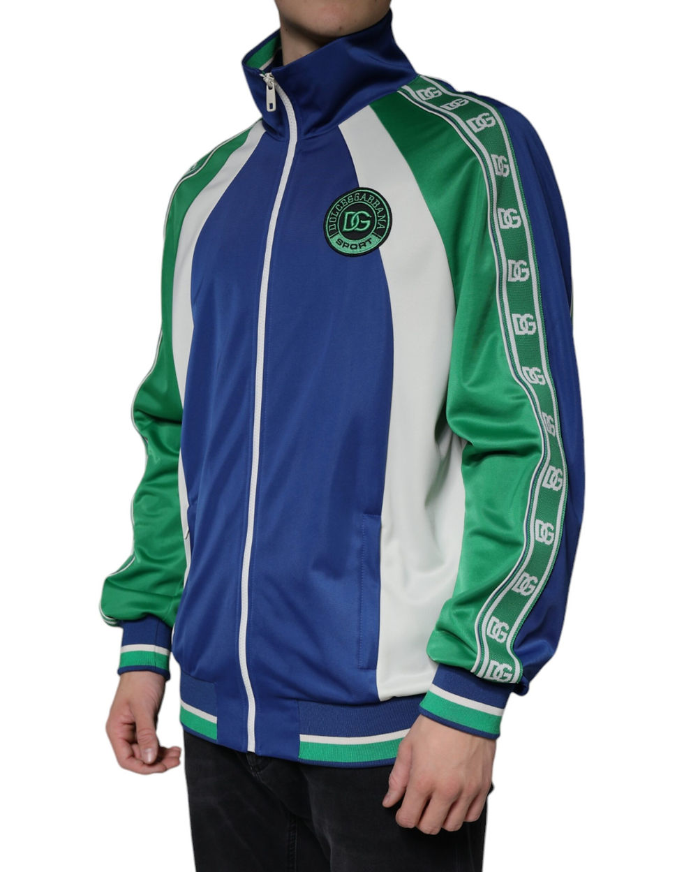 Thumbnail: Dolce & Gabbana Multicolor Polyester Full Zip Bomber Jacket