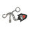 Thumbnail: Dolce & Gabbana Black Prince Studs Logo Silver Brass Keychain Keyring