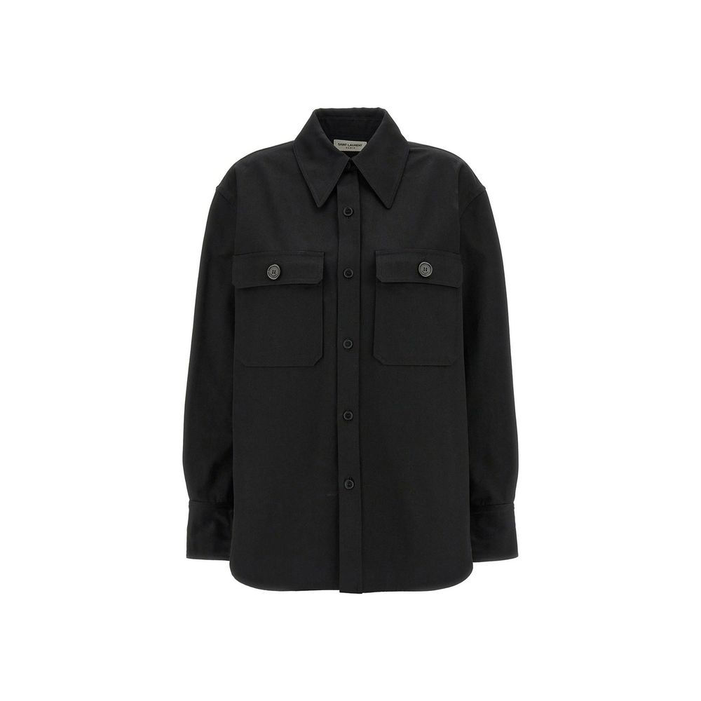Saint Laurent Black Denim Shirt