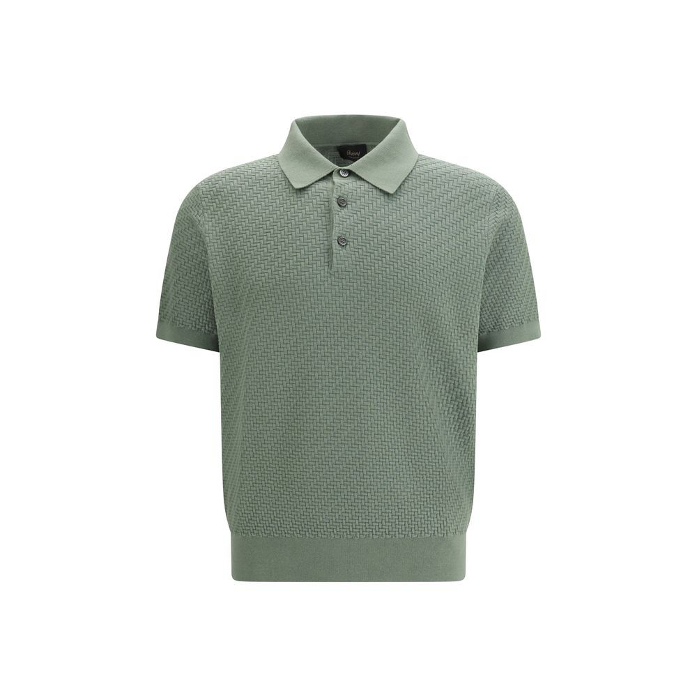 Brioni Bicolor Cotton Polo Shirt