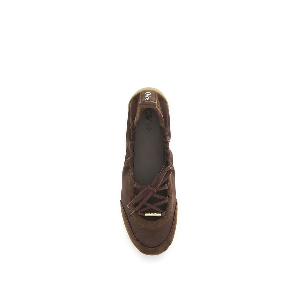 Thumbnail: Chloé Brown Polyester Ballet Flats