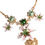 Thumbnail: Dolce & Gabbana Gold Brass Lily Crystal Sacred Heart Pendant Necklace