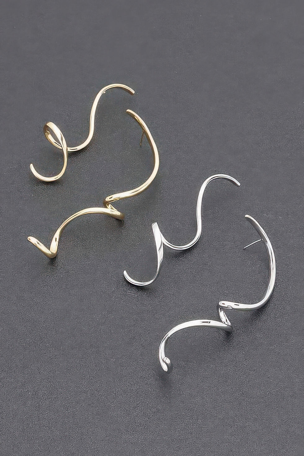 Thumbnail: Gold Plated Metal Earring