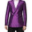 Thumbnail: Dolce & Gabbana Purple Double Breasted Men Suit Coat Blazer