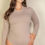 Thumbnail: Plus solid long sleeve round neck bodysuit