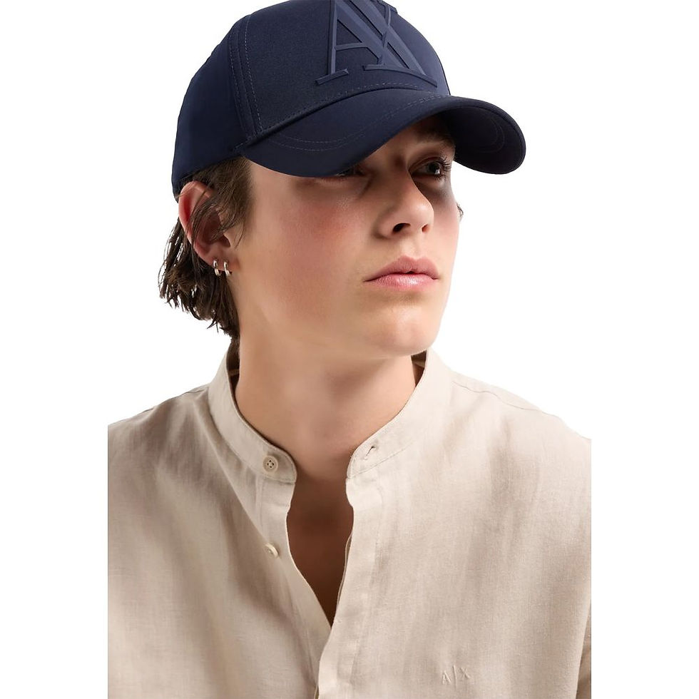 Thumbnail: Armani Exchange Blue Polyester Cap (Baseball Hat)