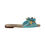 Thumbnail: Dolce & Gabbana Blue Crystal Exotic Leather Blue Crystal Sandals