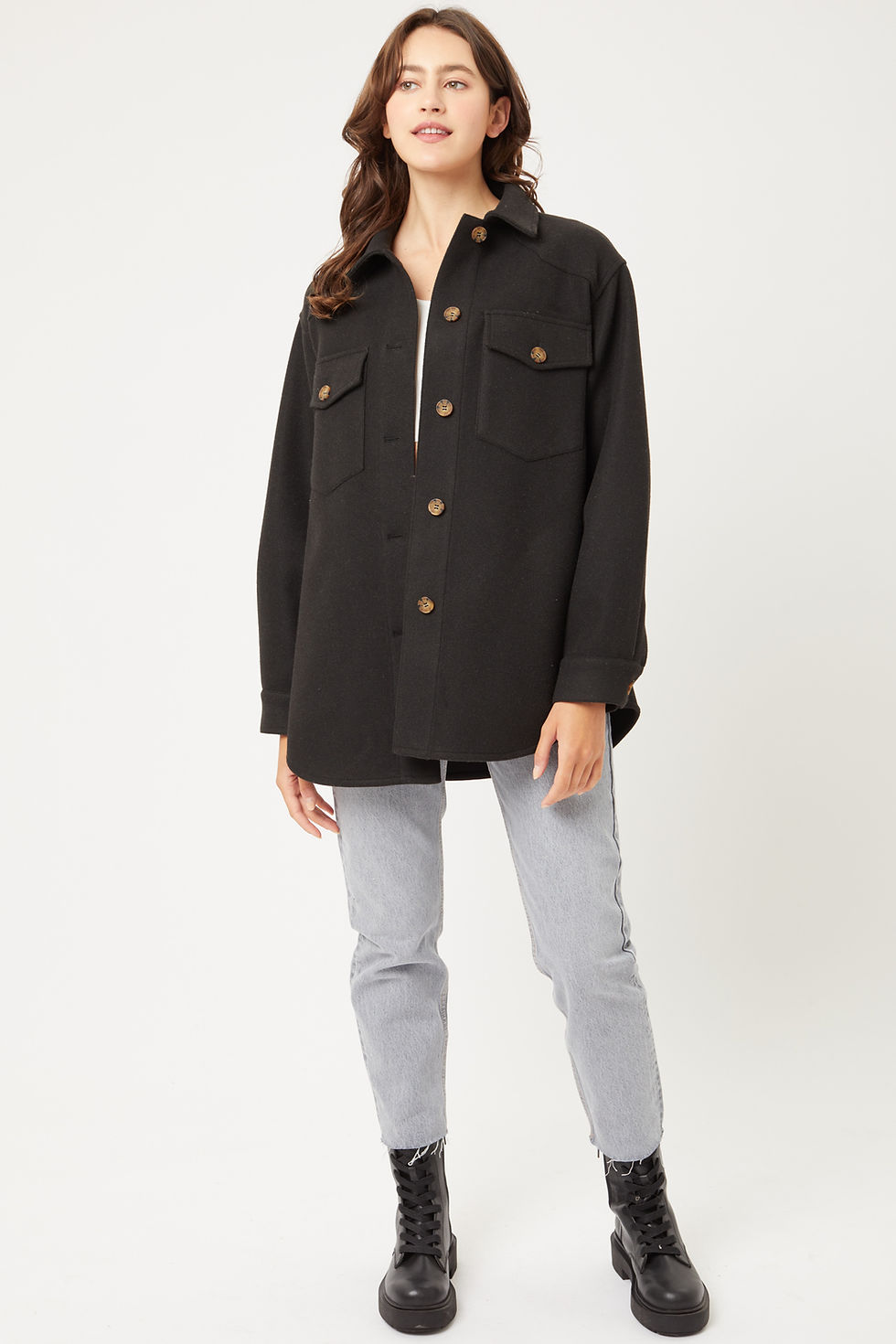 Thumbnail: Jq Fleece Oversized Shacket