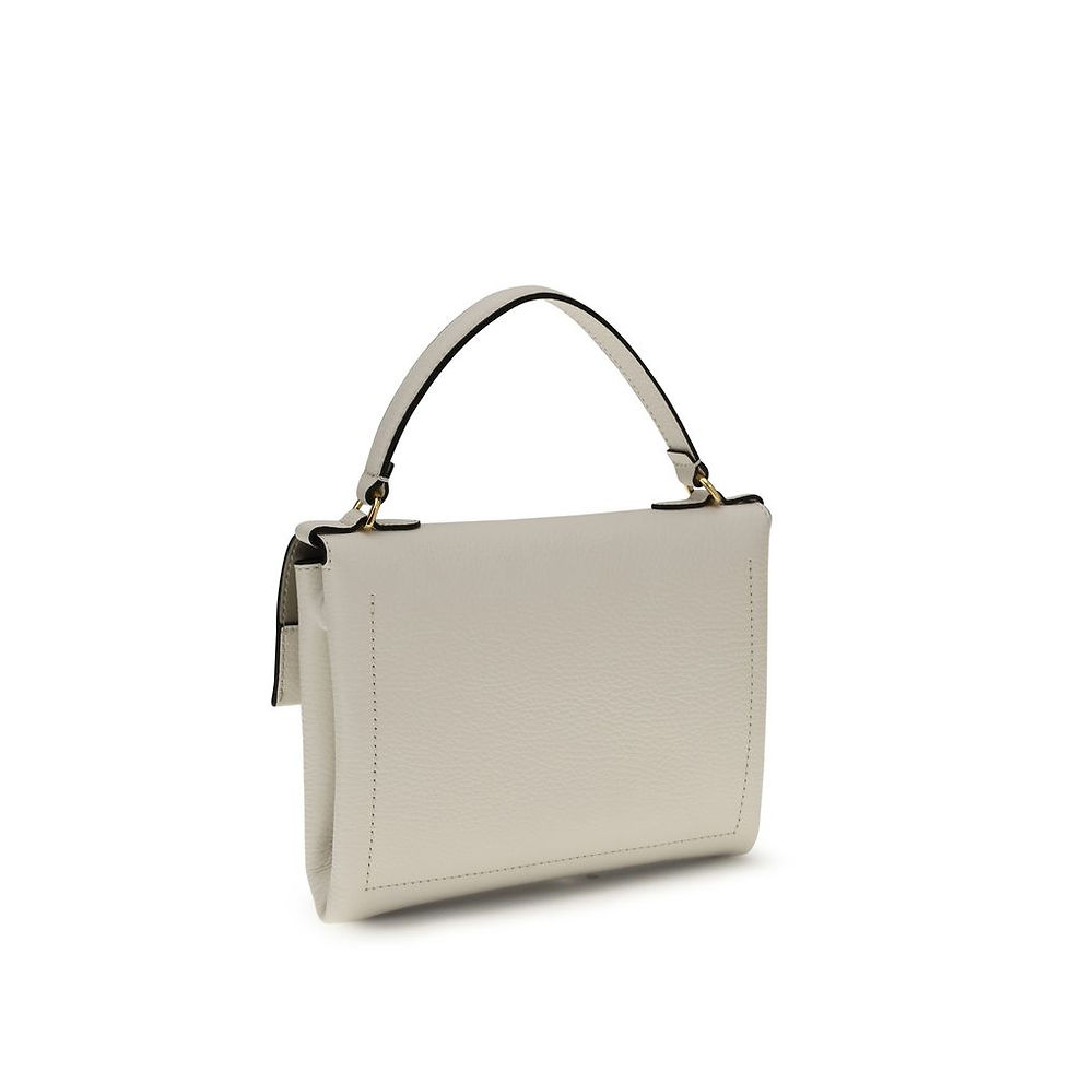 Thumbnail: Coccinelle Beige Calf Leather Bos Taurus Handbag