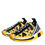 Thumbnail: Dolce & Gabbana Yellow Sorrento Crystals Sneakers Womens Shoes