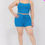 Thumbnail: Plus Size Solid Ribbed Cami Top And Shorts Set