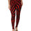 Thumbnail: Dolce & Gabbana Black Red Nylon Logo Waisted Leggings Pants