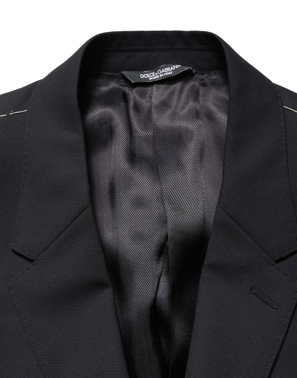 Thumbnail: Dolce & Gabbana Blue Single Breasted 2 Button Suit Jacket