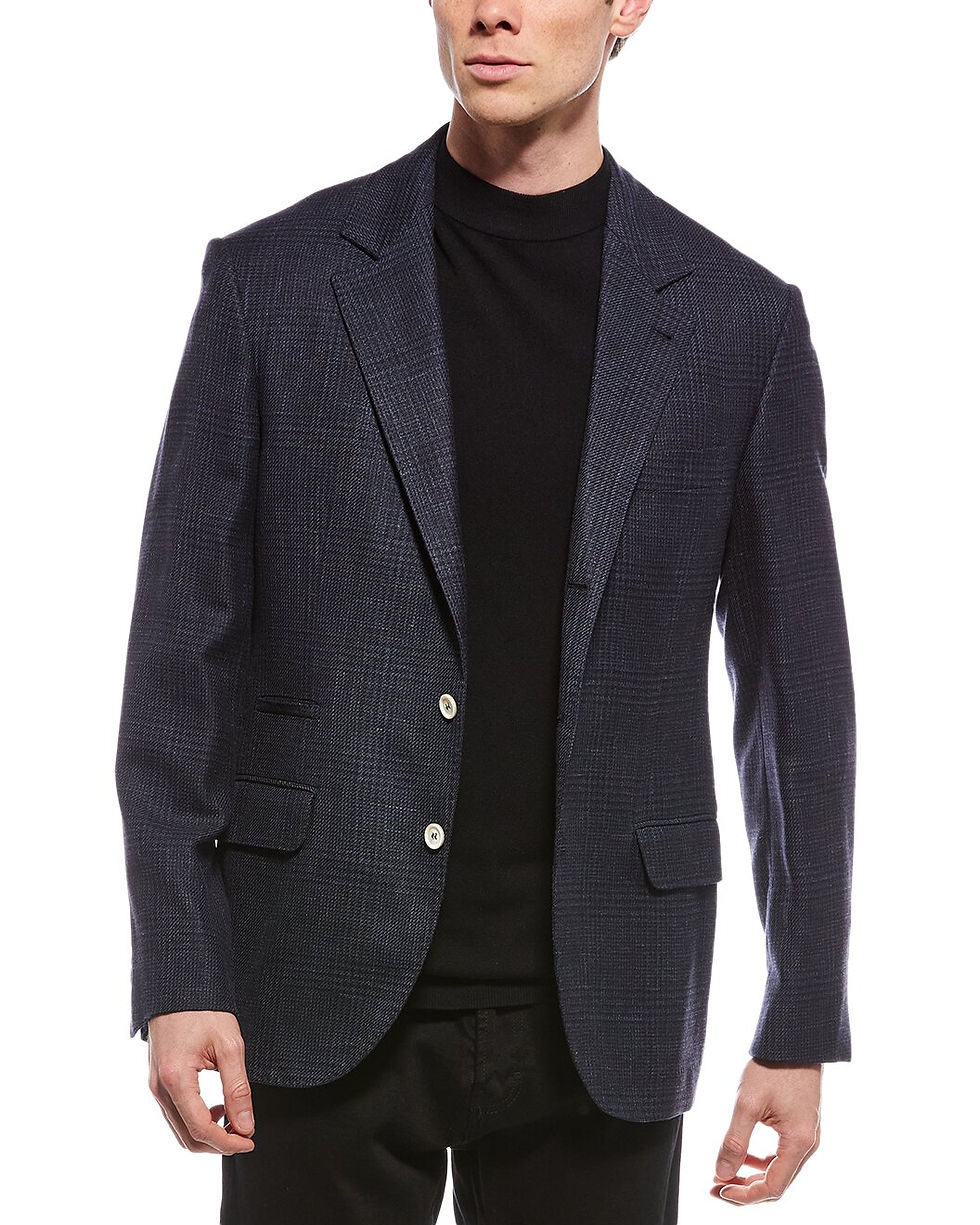 Thumbnail: Brunello Cucinelli Blue Wool Coat