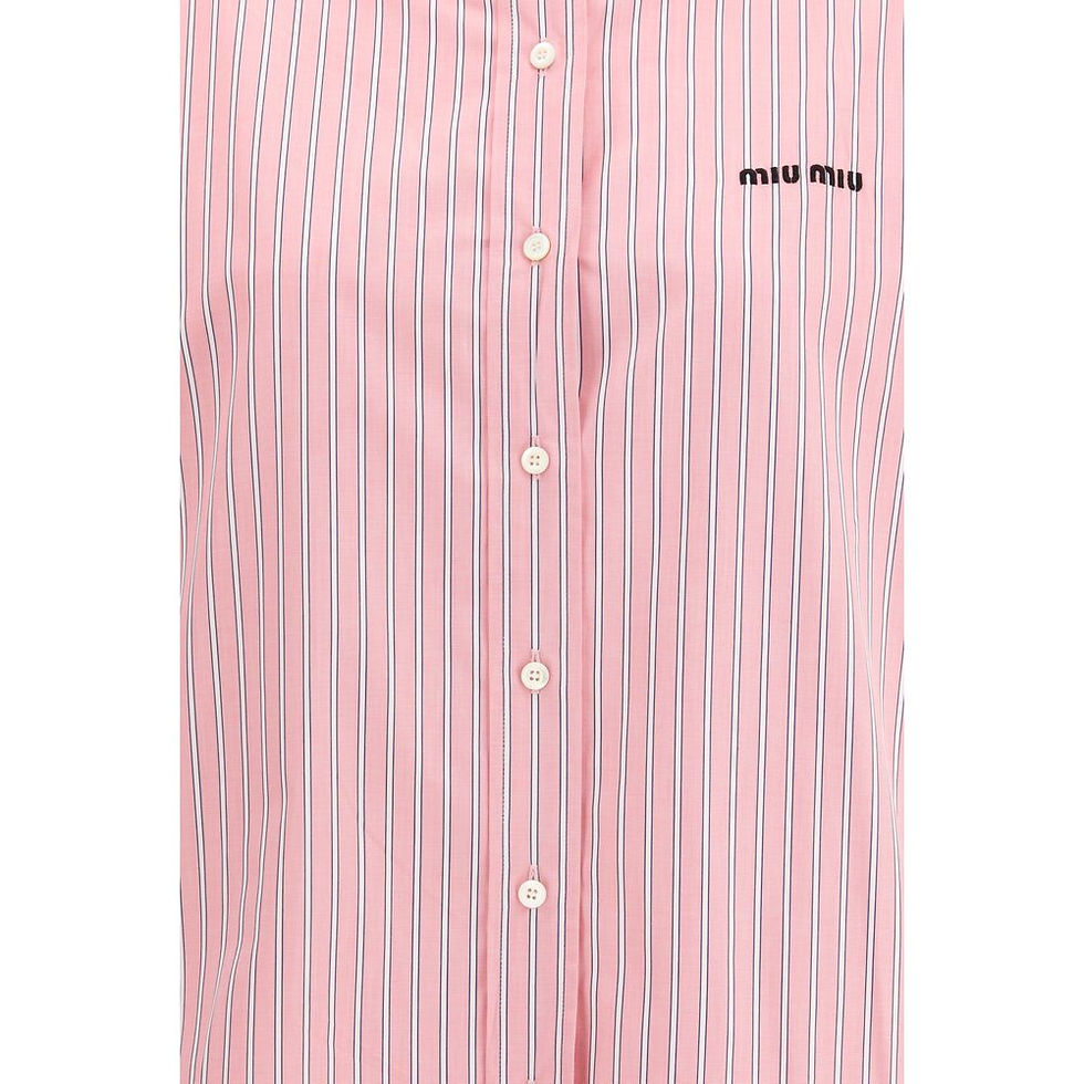 Thumbnail: Miu Miu Multicolor Cotton Pattern Shirt