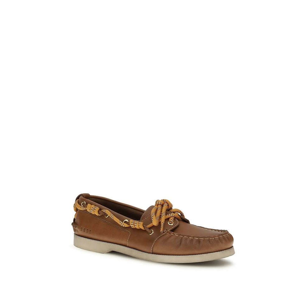 Thumbnail: Golden Goose Brown Calf Leather Bos Taurus Slip-On Loafers
