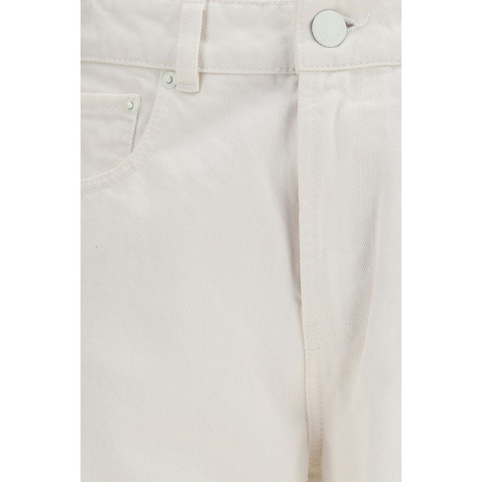 Thumbnail: Ami Paris White Cotton Straight-Leg Jeans