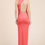 Thumbnail: Back Cut Out Side Shirring Side Slit Maxi Dress