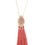 Thumbnail: Teardrop Shape Tassel Pendant Necklace