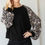 Thumbnail: Floral Print Bubble Longsleeve Top